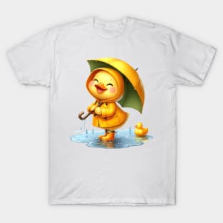 Cute Duck in the Rain T-Shirt